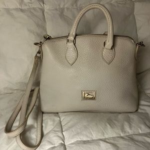 DOONEY & BOURKE Dillen Ivory Pebbled Leather Handbag
